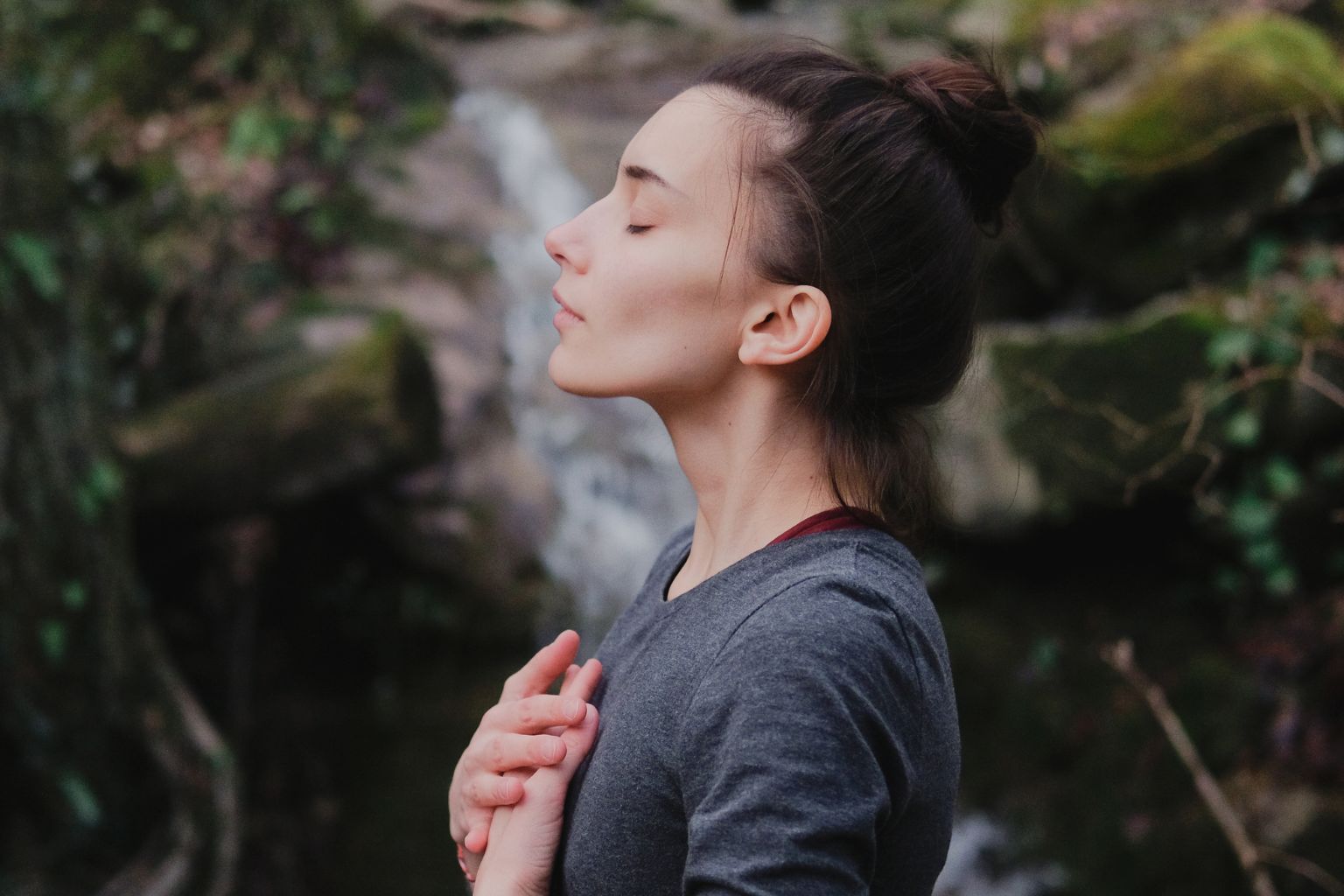 Woman engages in a breathwork session to reduce anxiety